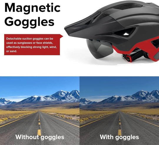 Bike helmet with magnetic visor online