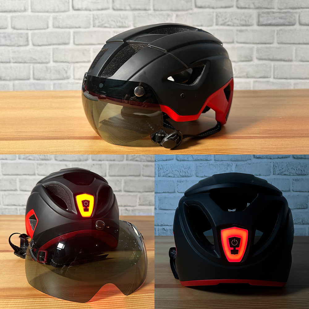 Bike Helmet with Magnetic Goggles